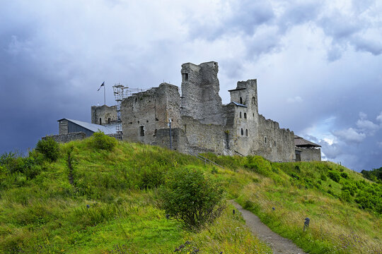 Medieval Rakvere Castle, Estonia. The medieval castle in Rakvere is located on Mount Villim&auml;gi. Rakvere Castle is a significant castle ruin in northern Estonia.