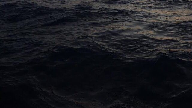 Dark ocean waves creating a textured and mysterious seascape
