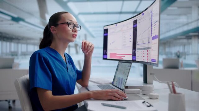 Clinical Trial Manager Monitors Patient Recruitment Progress