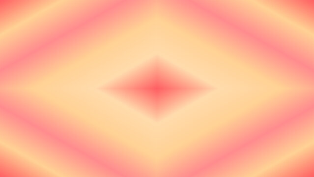 Abstract diamond shape gradient background, with soft transitions, of peach, coral, and pale yellow hues