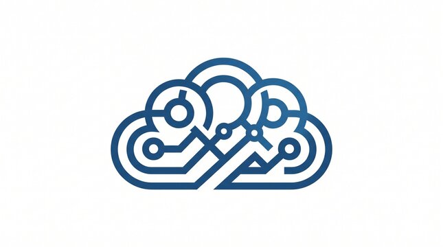 Modern technology logo symbols featuring circuits, networks, AI, cybersecurity, automation, and digital connectivity in clean minimalist vector designs for innovative branding.