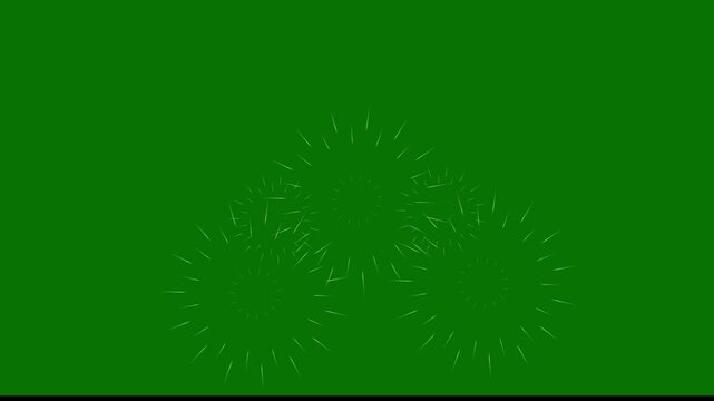 Sparkling Motion Graphic of Christmas Events with Fireworks Light, Circle Burst Pattern, Colorful Celebration Background, New Year Blast, Energetic Party Holiday and Bursting Magic