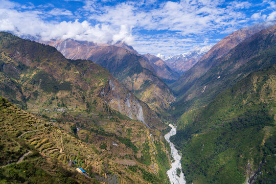 Api Nampa Conservation Area offers breathtaking landscapes of rugged mountains, pristine rivers, deep valleys, and untouched Himalayan wilderness. 
