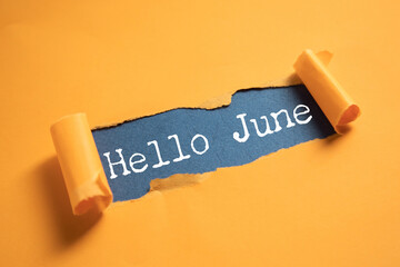 Hello June text on paper © ARAMYAN