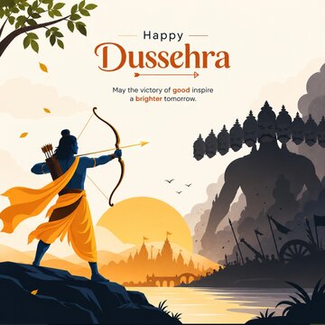 Dussehra Indian Festival Celebration with Ravana