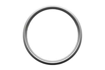 Obraz premium Thin Silver Circular Metal Ring