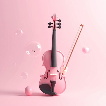 Pink violin