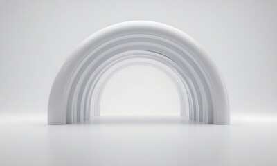 Fototapeta premium empty white corridor