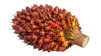 Obraz premium Oil palm fruit bunch isolated on transparent background.