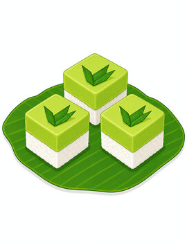 Talam cake (traditional steamed cake)