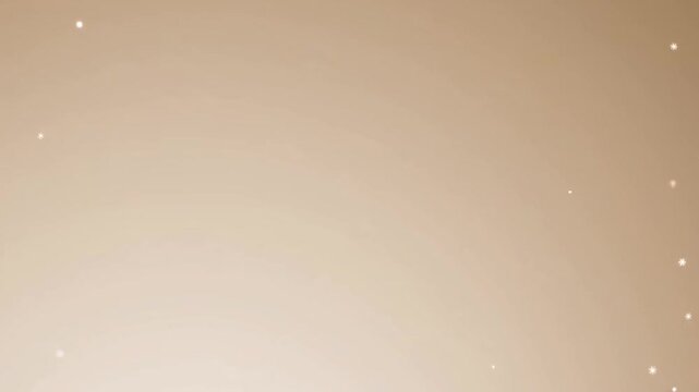 Warm cream beige gradient background with soft glowing light particles and shimmering bokeh effect, abstract texture for design