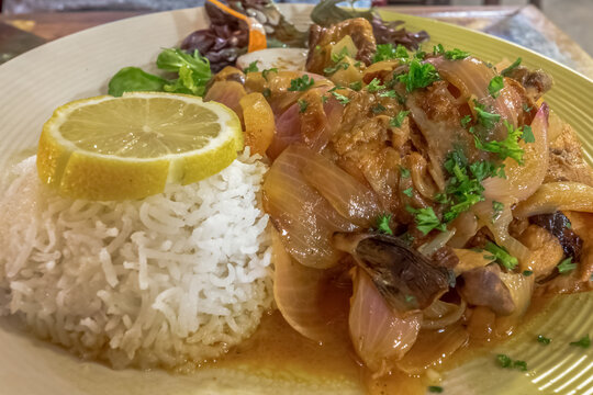 Poulet yassa &agrave; la s&eacute;n&eacute;galaise 
