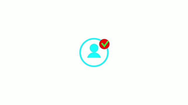 Add Person Profile Icon for Digital Networking and User Management
User Profile with Plus Button for Social Connection and Contact Addition 4k video,