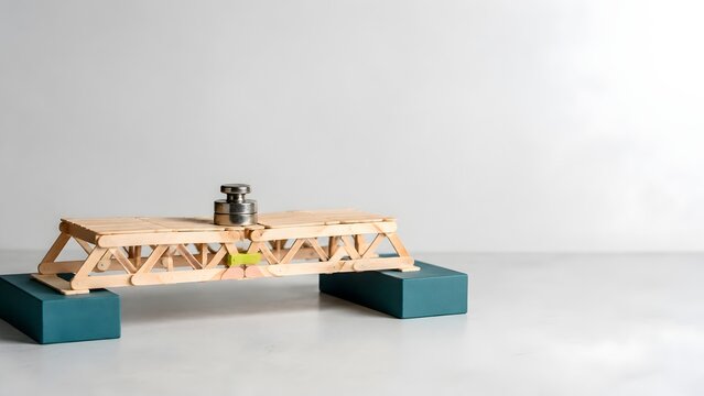 Popsicle Stick Bridge Under Load Test
