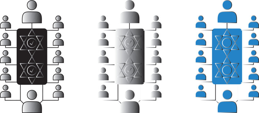 Set of organizational chart, corporate hierarchy. Corporate hierarchy and organizational structure diagram. eam management, corporate hierarchy,