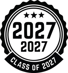 Happy new year 2027 typography design © Mstshima