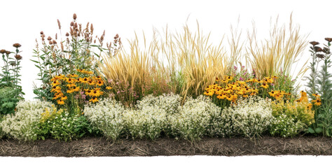 Obraz premium PNG Prairie Grass Garden flowers grasses garden.