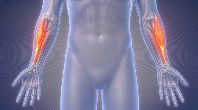 Extensor carpi radialis muscle pain in hands