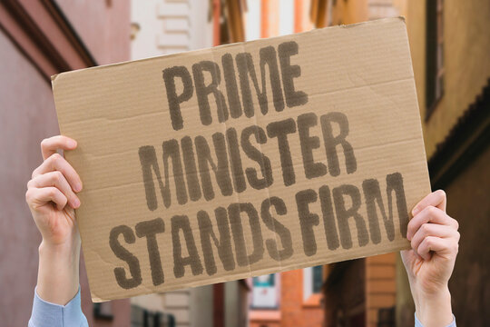 "Prime minister stands firm" UK leader remains resolute on Ukraine support. PRIME. MINISTER. FIRM. UKRAINE. SUPPORT.