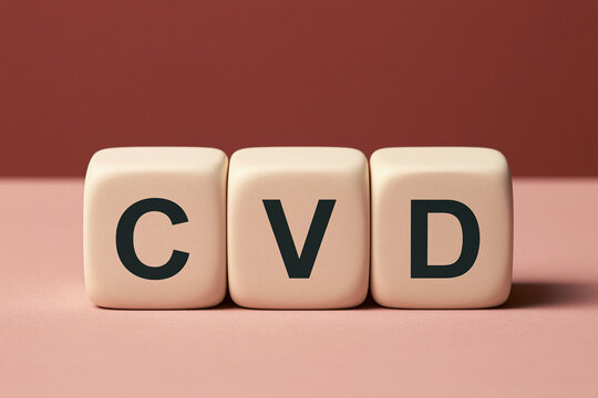 CVD（心血管疾患）の文字ブロック