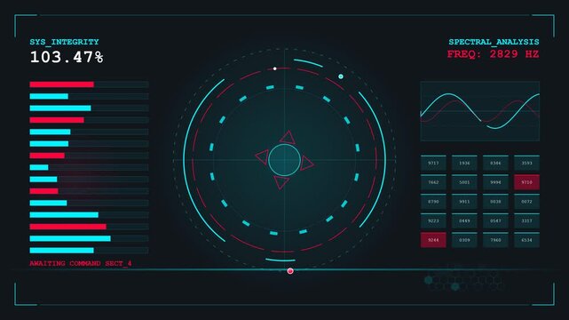 An advanced science console displays complex biometric data metrics through a glowing interface screen while tracking multiple vital signals during a rigorous simulation of futuristic mission