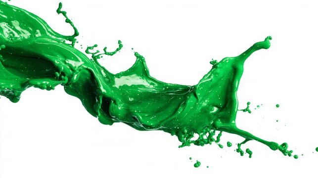 Vivid Green Splash