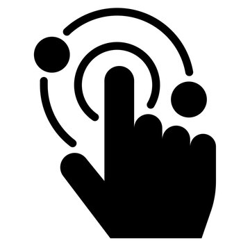 touch of a finger simple icon