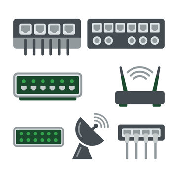Network devices and routers for internet connectivity and communication systems