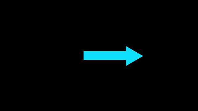 Animated arrow bouncing slide to right 
