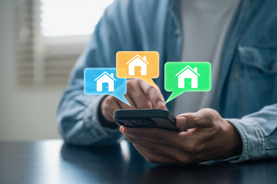 Real Estate Mobile Property Search Technology for Digital Home Listings, Buyer Communication, Proptech Marketplace Discovery, Residential Sales, Agent Leads and Housing Customer Engagement
