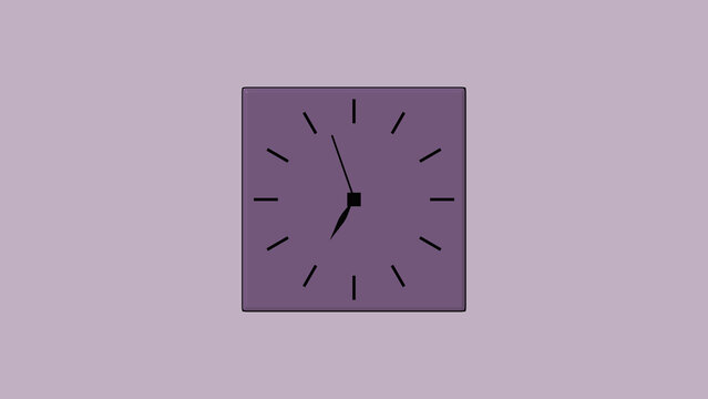 Geometric analog clock face indicates precise deadline timing. Minimal analog clock face tracks routine hours. Clean analog clock face graphic for scheduling projects.
