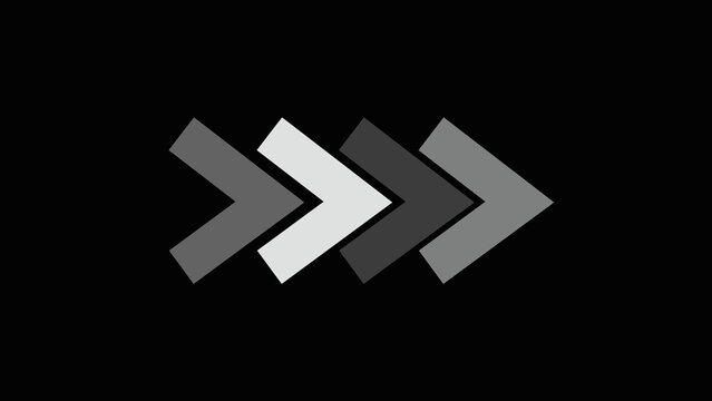 Multiple arrows graphic indicates sequence progression and forward direction. Bold arrows graphic directs user focus. Modern arrows graphic for navigation interface.