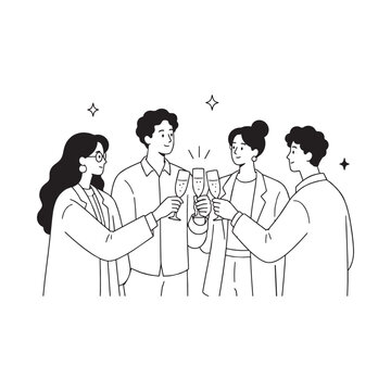 A versatile collection of hand-drawn office illustrations featuring coworkers, meetings, remote work, productivity, teamwork, AI, coffee breaks, deadlines and everyday workplace moments.
