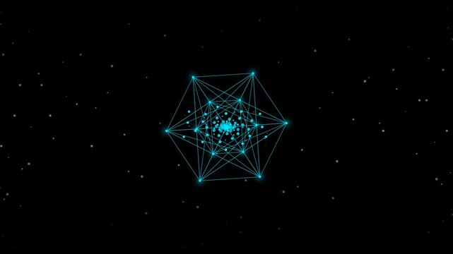 Royal Gold Sacred Metatron Cube Loop