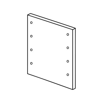 Drywall Panel Line Icon