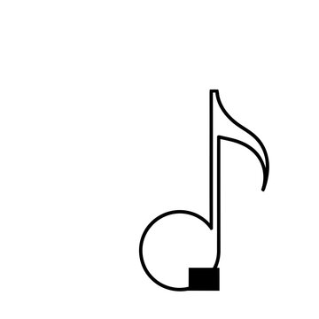 Musical eighth note symbol