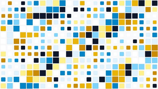 Abstract background of multicolored squares with rounded corners design