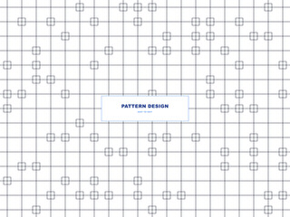 Obraz premium Abstract geometric grid pattern with square maze elements and minimalist lines
