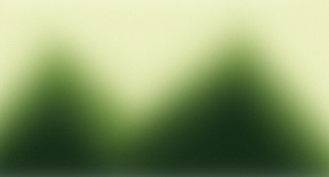Abstract green gradient background with soft blurred peaks and grainy texture.