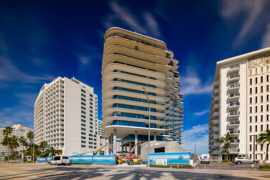 The Perigon Miami Beach residences under construction