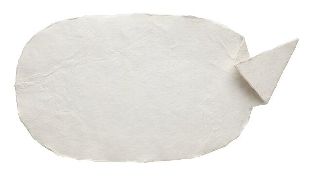 A pristine blank speech bubble ready for text or dialogue isolated on a white background