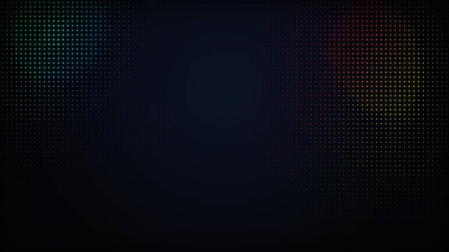 Abstract digital composition featuring dark geometric patterns and light spots