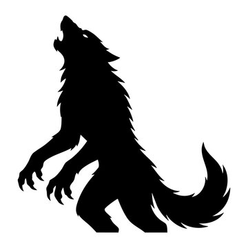 Werewolf vector silhouette