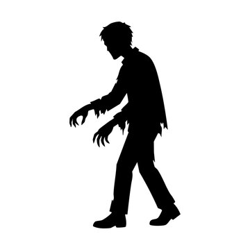 Zombie vector silhouette