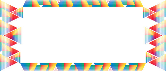 Obraz premium Colorful Geometric Stripes Frame Design