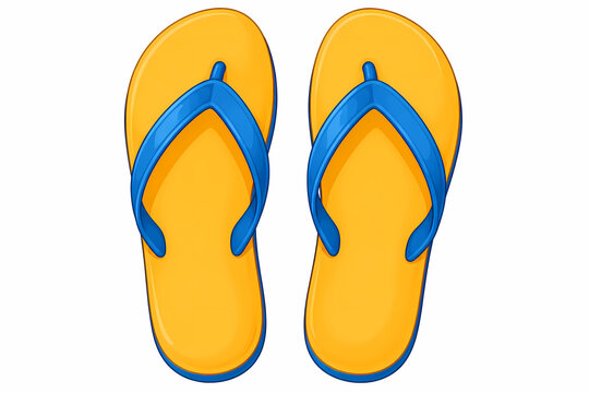 flip flops isolated on white