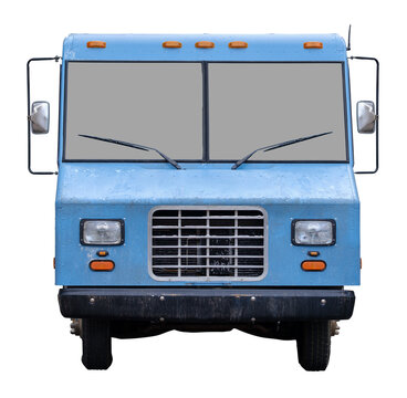Isolated Vintage Delivery Van