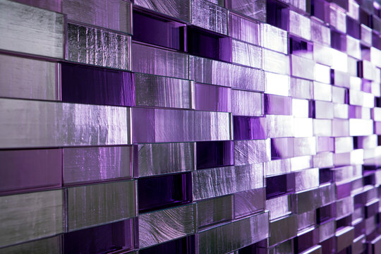 Modern Purple and Silver Textured Wall Background