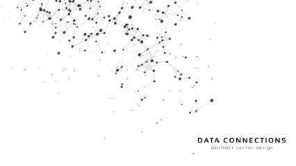 Fototapeta premium Abstract Technology Network and Data Communication Background