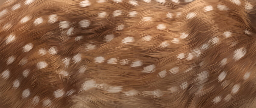 Deer fur brown white spotted texture 